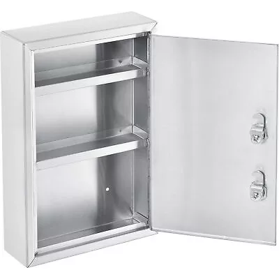 Stainless Steel Compact Medical Security Cabinet With Double Key Locks • $197.43