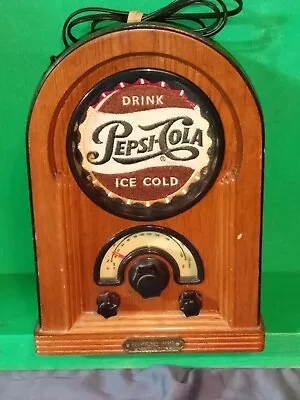 Pepsi Cola Collectable AM/FM Tabletop Radio - Vintage 1996  - Tested Works Great • $27.88