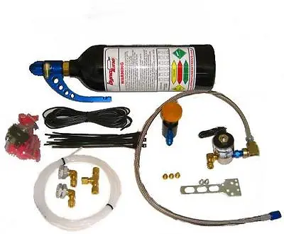 Motorcycle Nitrous Oxide Kit Single Bottle Hayabusa   Suzuki Drag Nitrous Kit • $259