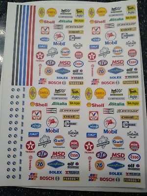 RACING Clear! WATER-SLIDE DECALS FOR HOT WHEELS MATCHBOX1:64  MADE IN USA! • $4.50