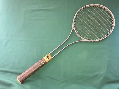 Vintage Wilson T-2000 Wire Wrapped Tennis Racquet Racket Aluminum U.S.A. • $15