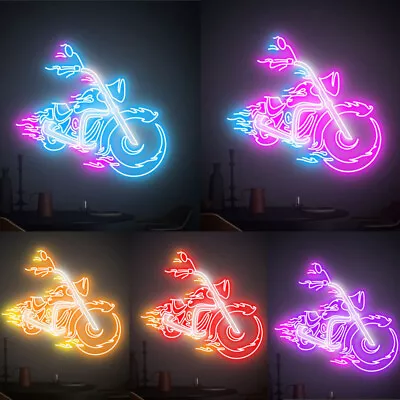 Motorcycle Neon Lights For Harley  PartyBedroomHome DecorPersonalized Gifts • $165.99