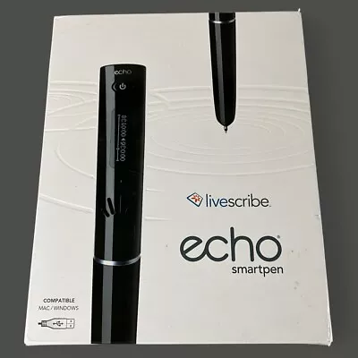 LiveScribe ECHO Smart Pen 2GB Write Read Record Notebook New Sealed • $133.01