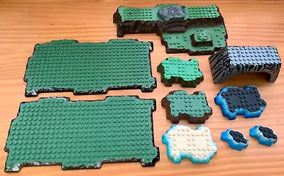 Mega Bloks Lot Terrain Plates Dragons Castle Krystal Land Water Lava Base Halo • $28.99