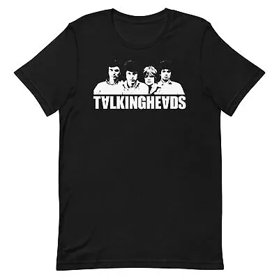 Talking Heads Portrait Digital Art Graphic Black Tee Shirt Unisex T-shirt • $23.50