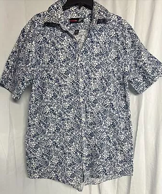 JF J Ferrar Stretch Slim Men's Short Sleeve Shirt Size L Floral Print • $9