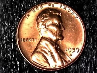 1959-D Lincoln Memorial Cent Penny Coin W/ Jailhouse Die Clash Error Inv#E5006 • $9.99