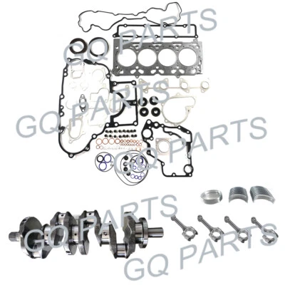 $2068 • Buy V2607 New Crankshaft Con Rod Engine Gasket Kit Bearing Set For Kubota Tractor