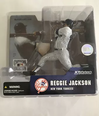 Reggie Jackson New York Yankees Cooperstown Series 1 Mcfarlane Baseball Nip • $35