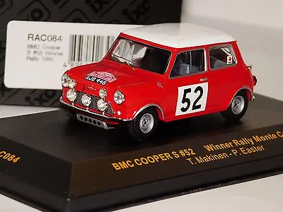 Bmc Mini Cooper S #52 Winner Monte Carlo 1965 Ixo Rac   084 1/43 • $36.99