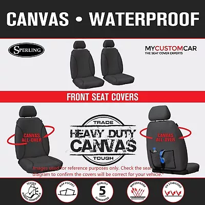 Ford Ranger PX Dual Cab 2011-2022 Front TRADIES Heavy Duty Canvas Front Seat • $169
