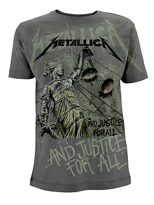 £24.89 • Buy Metallica And Justice For All James Hetfield Official Tee T-Shirt Mens Unisex