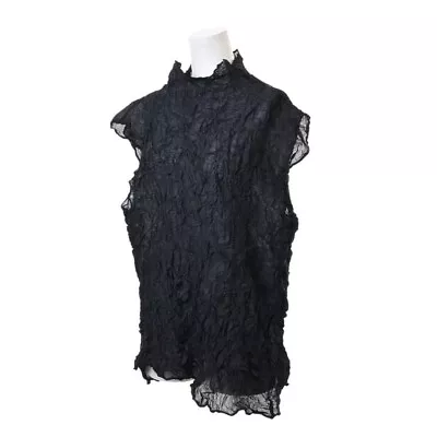 ISSEY MIYAKE High-Neck Wrinkle Pleats Sleeveless Top Shirt/Blouse • $178.50