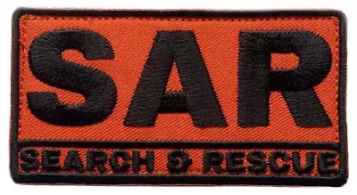 Search And Rescue Patch (HOOK & LOOP) Orange SAR Badge K9 Air Coast Support Team • $8.90