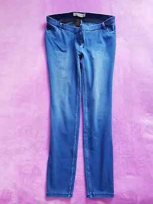 Next Maternity Size 12 Under Bump Skinny Jeggings L29  - BLue • £10