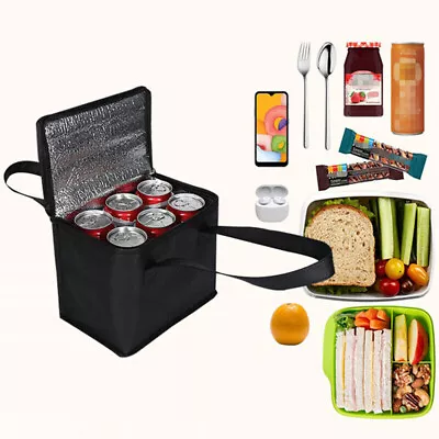  Big Insulated Lunch Bag Adult Kids Men Thermal Cool Hot Food Storage Tote Box  • £4.31