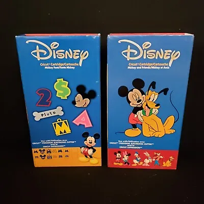 Cricut Disney Mickey Mouuse Cartridge Lot Bundle Mickey Font Mickey & Friends • $29.95