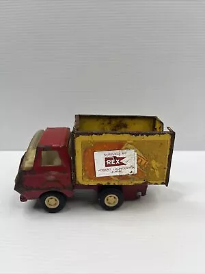 Vintage Mini Tonka Van Truck 997 Panel Dump Truck Metal Die Cast Yellow Red • $32