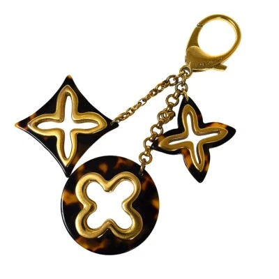 $178 • Buy LOUIS VUITTON Bijoux Sac Ansolence Bag Charm Key Ring Metal Brown M65087 02GA339