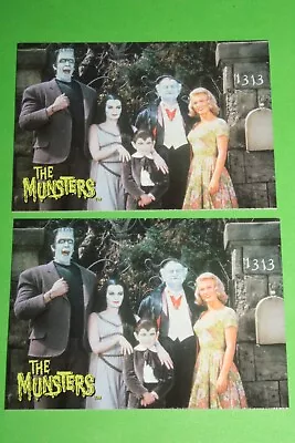 1997 THE MUNSTERS NEW DELUXE PROMO 2 CARD SPECIAL SET Show Synopsis & BLANK RARE • $19.99