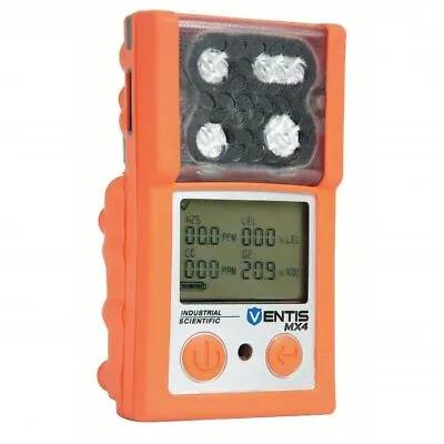 Industrial Scientific VTS-K1232101101 Ventis MX4 Multi-Gas Detector Orange • $476.71