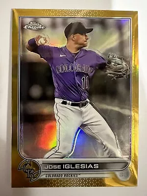 2022 Topps Chrome Update Gold Refractor /50 Jose Iglesias #USC80 • $3