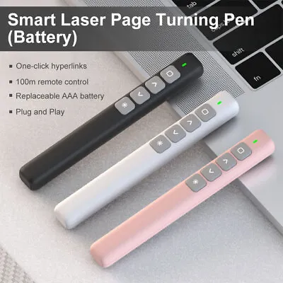 Power Point Presentation Remote Wireless Presenter Laser Pointer Clicker Pen • £11.06