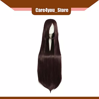 Item Of 1 Human Hair Wigs For Women 39  Brownish Red Wig W/ Wig Cap Cosplay Hair • $27.76