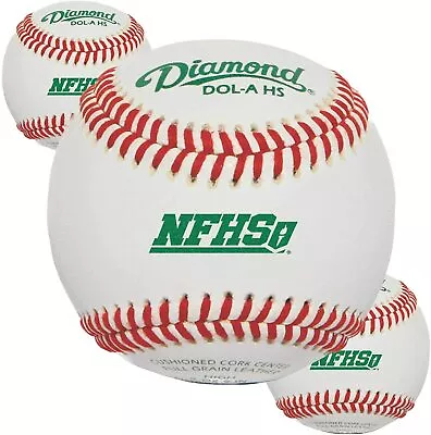 Diamond Sports Baseballs Leather DOL-A HS High School 3 Dozen (36 Balls) • $237.85