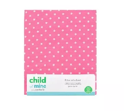 $14.99 • Buy Carter's Child Of Mine Pink Fitted Crib Sheet 100% Cotton BABY CLOTHES GIFT