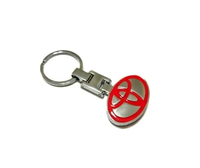 Toyota Supra Celica Camry MR2 Tacoma GR86 TRD Keychain Chrome And Red NEW 2024 • $15.99