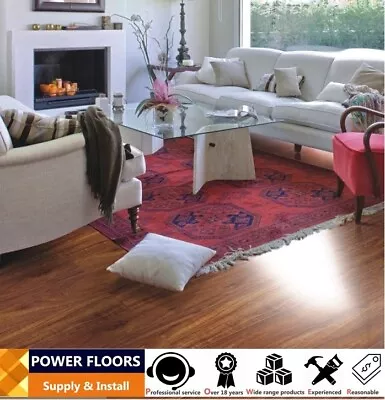 PREMIUM 12mm LAMINATE FLOORING - Balmy HICKORY - WATER RESISTANT SURFACE • $19