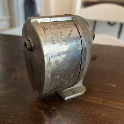 Vintage Boston Model L Mechanical Pencil Sharpener Desk Or Wall Mount USA • $19.99