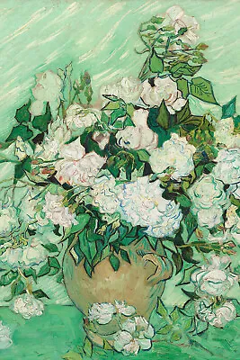 Vincent Van Gogh - Roses (1890) - Art Print Painting Poster • $87.06