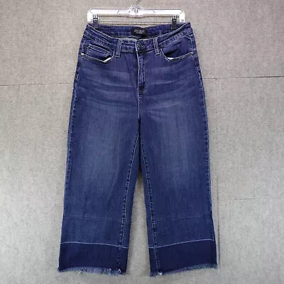 Judy Blue Jeans Women's 32 Blue Not Your Grandma's Released Hem Gauchos Denim • $32