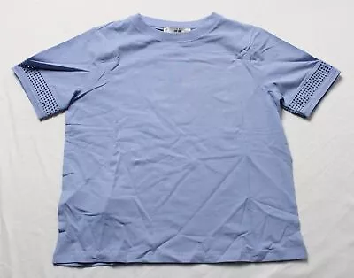 MNG Women's Short Sleeve Solid Knit Sleeve Tee EJ1 Light Blue US Small NWT  • $15.99