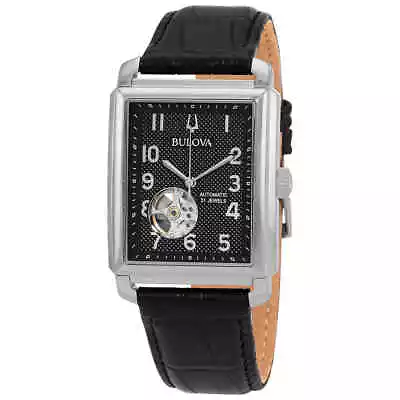 Bulova Sutton Automatic Black Dial Watch 96A269 • $240.45