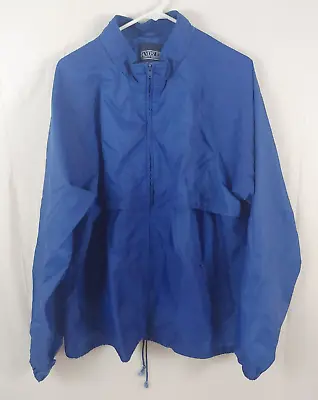 Vtg Lands End Mens Windbreaker Jacket XL Blue Vented Nylon Light Weight • $16.35