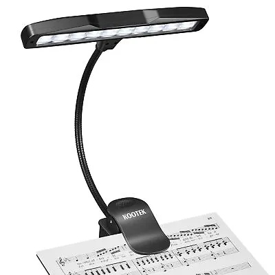 Kootek Music Stand Light Clip On Piano Lights 10 LED Adjustable Neck • $32.81