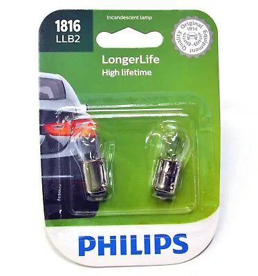 Philips LongerLife BA9s 1816 4.3W Two Bulbs Interior Glove Box Light Replacement • $9.45