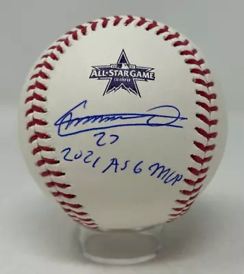 Vladimir Guerrero Jr Signed Rawlings Official 2021 ASG BB 2021 ASG MVP BAS 081 • $149.99