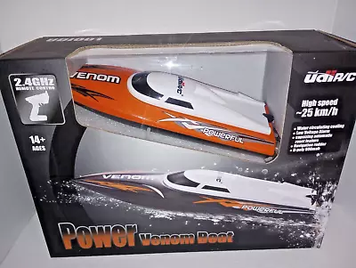 UDI R/C Power Venom Boat 25KM/H High Speed 2.4 GHZ Remote Control • $39.99