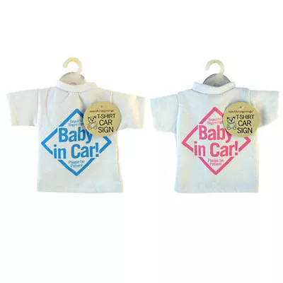 T-Shirt Baby On Board Novelty Car Window Sign Assorted Colours • £3.99