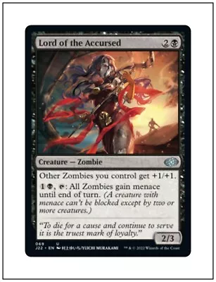 1x Lord Of The Accursed Anime Alt Art Jumpstart 2022 Magic MTG NM • $1.95