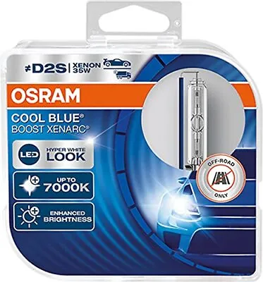 	OSRAM Xenarc Cool Blue Boost D2S Xenon Car Headlight Bulbs Twin 66240CBB-HCB	 • $145.77