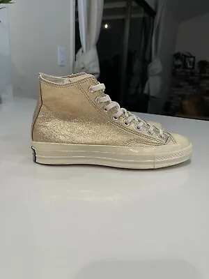 Women’s Chuck 70 Gold Metallic Converse Size 8.5  • $58