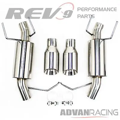 Cat-Back Sports Muffler Exhaust Kit For Ford Mustang V6 2011-14 Stainless Rev9 • $280