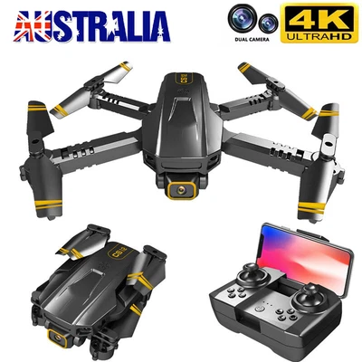 $45.86 • Buy 5G 4K GPS Drone HD Dual Camera Drones WiFi FPV Selfie RC Quadcopter 3 Batteries