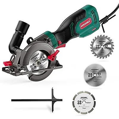 750W Electric Circular Saw HYCHIKA 6.2A Mini Circular Saw W/6 Blades Metal Cuts • $25.99