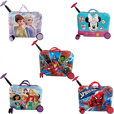 Fast Forward Kids Hard-side 18  Ride On Luggage - Cute Lightweight Suitcase • $109.99